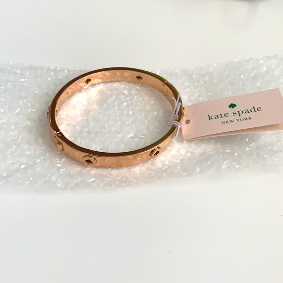 Kate Spade Spot the Spade Studded Hinged Bangle - Picture 4 of 6